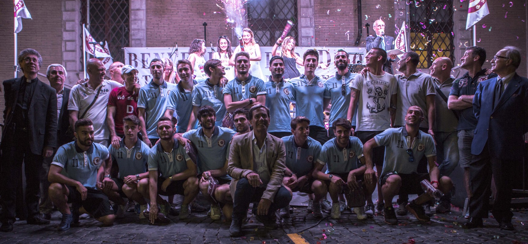 Festa del Trastevere Calcio, più di 3000 persone in Piazza.