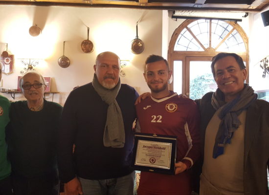 Jacopo Vendetti, 100 presenze con la maglia del Trastevere