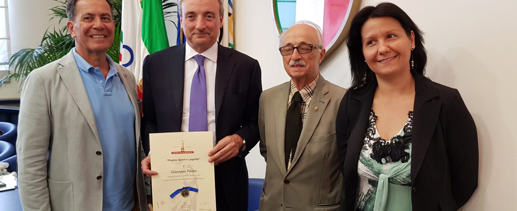 Premio “Sport e legalità”, presenti alla consegna Presidente e vice Presidente