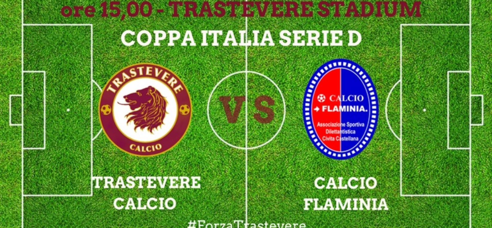 Coppa Italia Serie D, Domenica si gioca Trastevere-Flaminia
