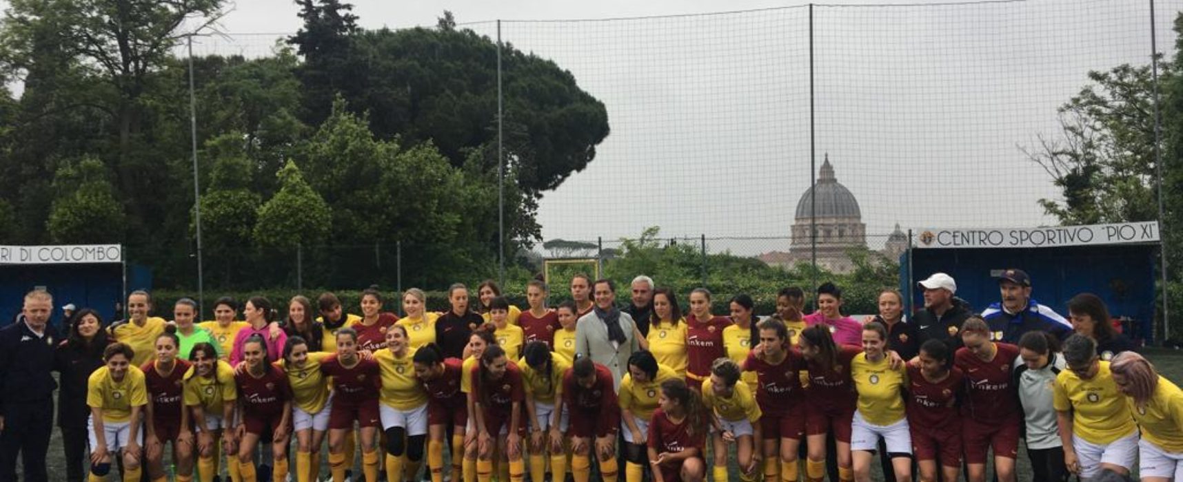 IL PRESIDENTE BETTURRI OSPITE AL PIO XI PER ASSISTERE ALLA PRIMA PARTITA DI CALCIO FEMMINILE VATICANA