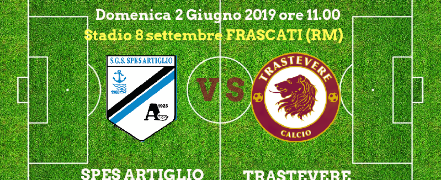 FINALE TITOLO REGIONALE UNDER 16, DOMENICA 2 GIUGNO ORE 11 A FRASCATI