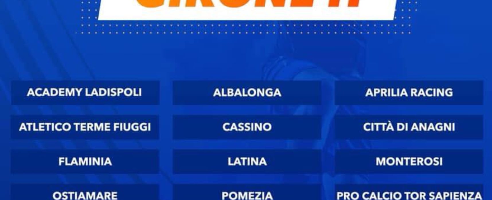 GIRONE H PER LA JUNIORES