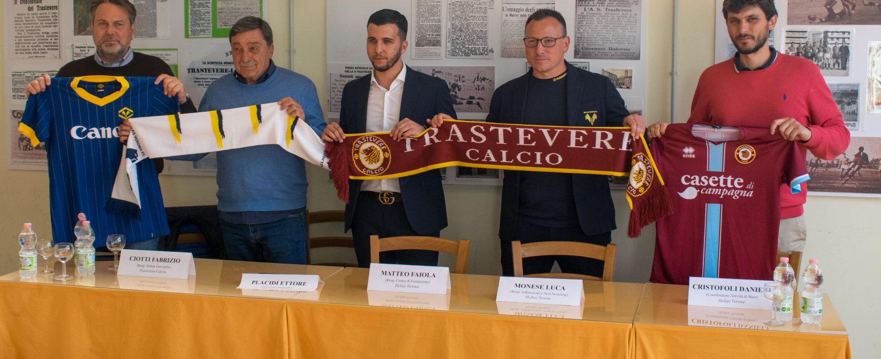 Trastevere-Hellas Verona: presentata la collaborazione allo Stadium