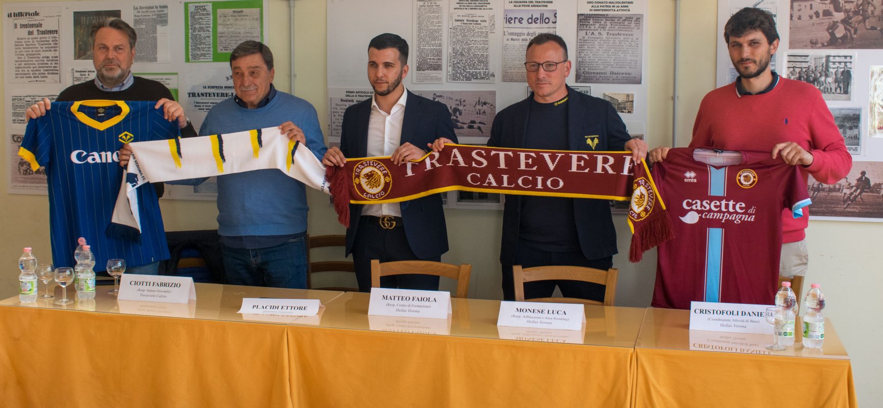 Trastevere-Hellas Verona: presentata la collaborazione allo Stadium