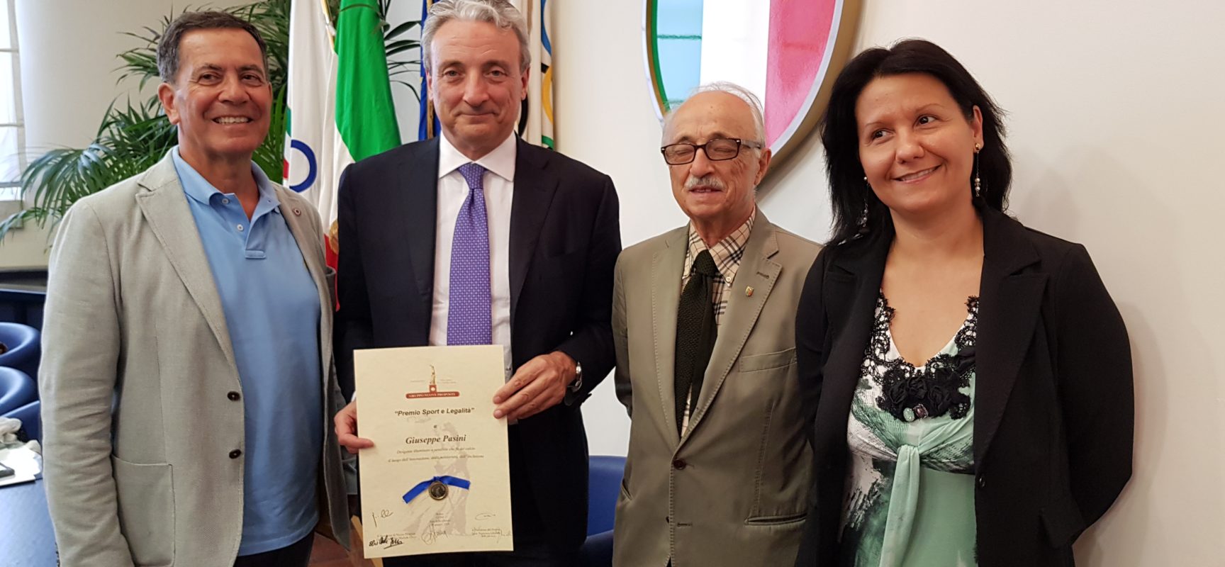 Premio “Sport e legalità”, presenti alla consegna Presidente e vice Presidente