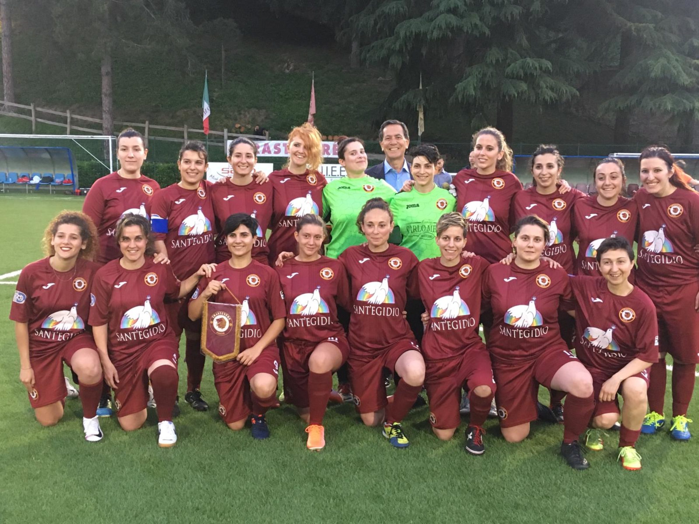 TRASTEVERE – CITTA’ DEL VATICANO, UN’AMICHEVOLE IN ROSA ALLO STADIUM.