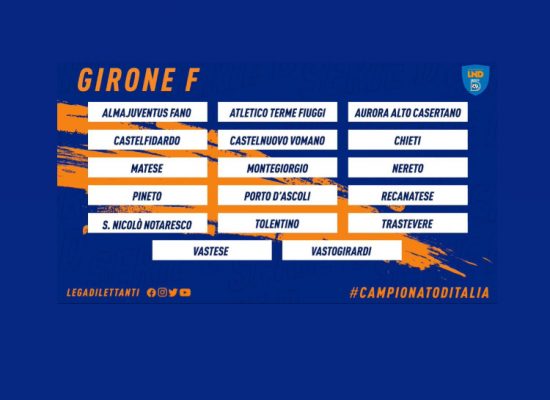 Girone F: il calendario della stagione 2021/22